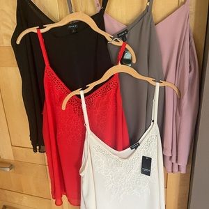 Torrid Harper Flow Tank Tops- lot 5 size 1 (14/XL)